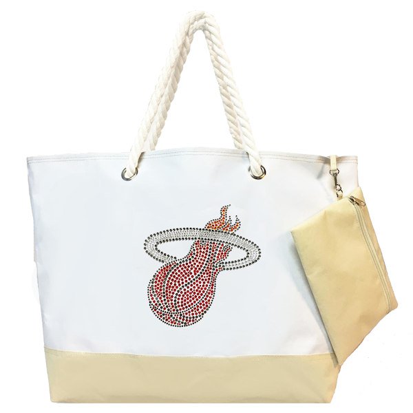 MiamiTicket's tweet photo. Women's Miami Heat White Tote, Your Price: $64.99 https://t.co/ImoxgAY5oG https://t.co/LspCcgnWwk