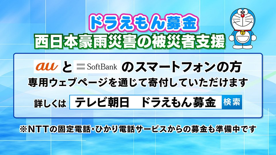 テレビ ドラえもん 朝日 募金