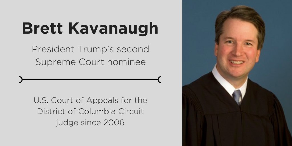 Ballotpedia on Twitter "President Trump nominates Brett Kavanaugh to