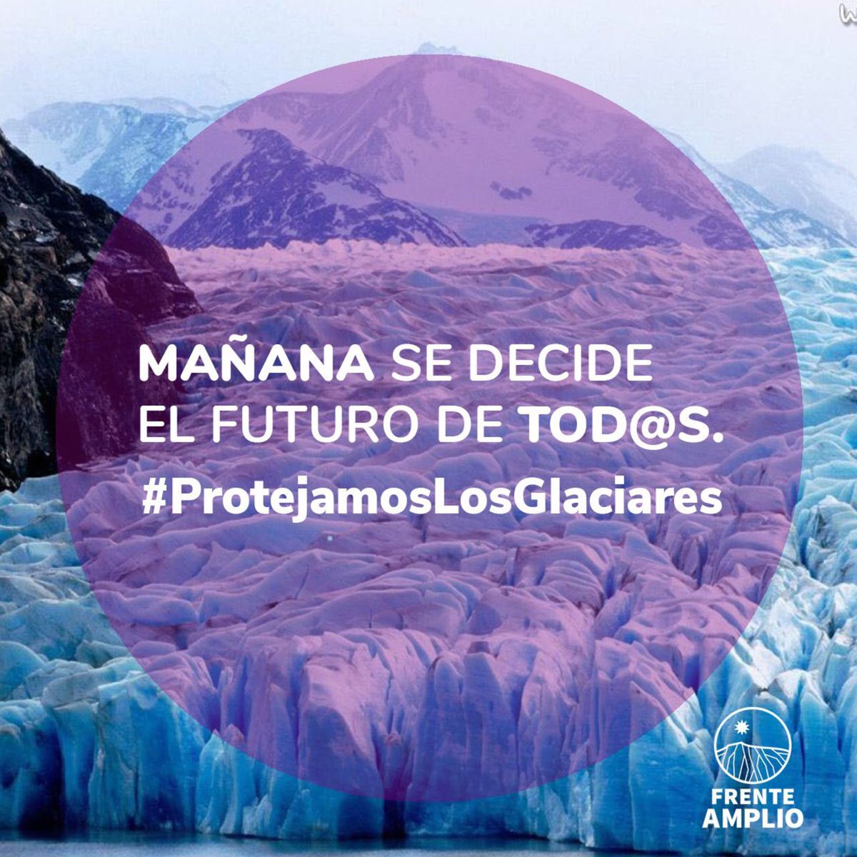 RDemocratica's tweet photo. Mañana la @CamaraDiputados votará un proyecto que modifica el Código de Aguas para proteger nuestros glaciares, que son la gran reserva de agua pura del país. 

¡Salvar los glaciares de la depredación de las empresas es tarea de todos y todas!
#ProtejamosLosGlaciares https://t.co/Mefh6oACZa