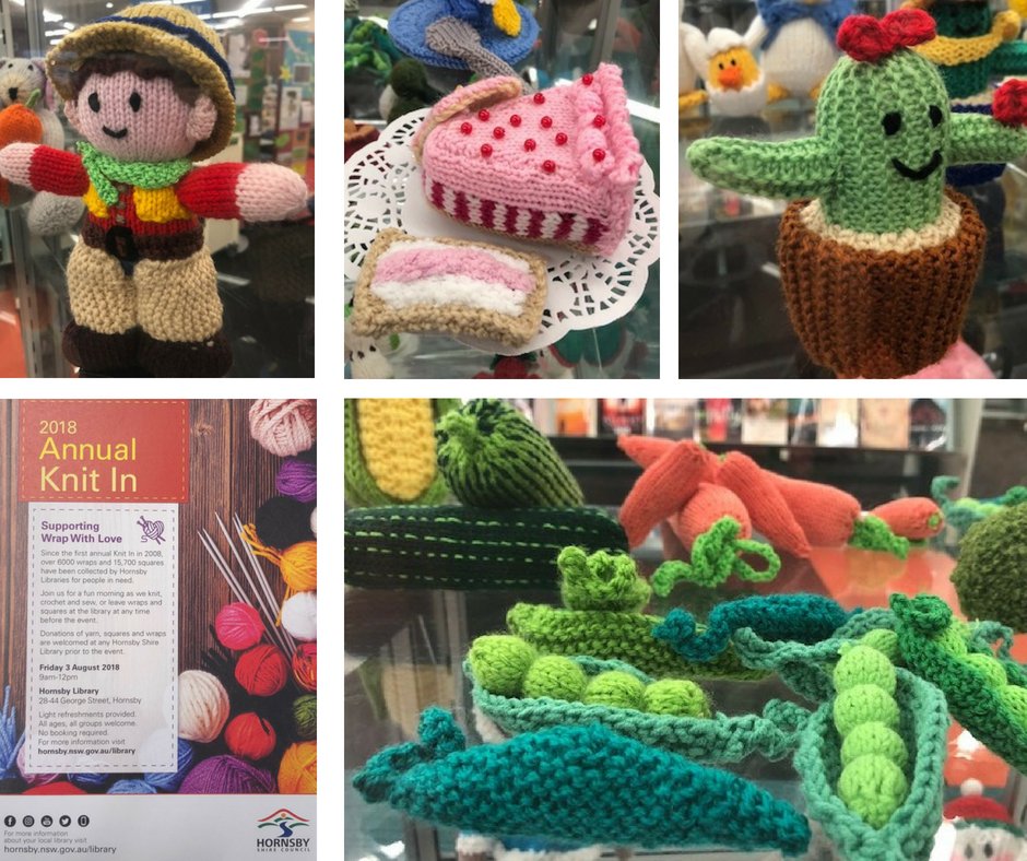 janellemcintosh's tweet photo. Something for the knitters in our community - the Hornsby Shire Annual Knit-In. Friday 3 August 9am - noon in the Library. https://t.co/3hO6gNKQ7P
