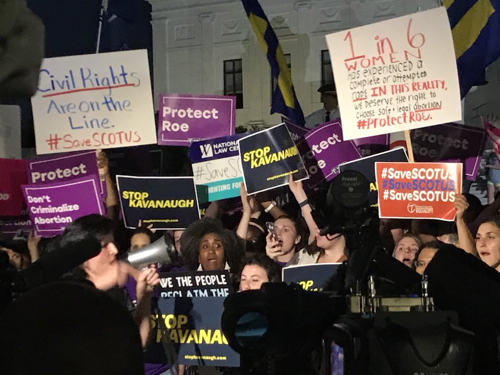 Anna-Lysa Gayle on Twitter: "Protesters already printed “Stop Kavanaugh ...