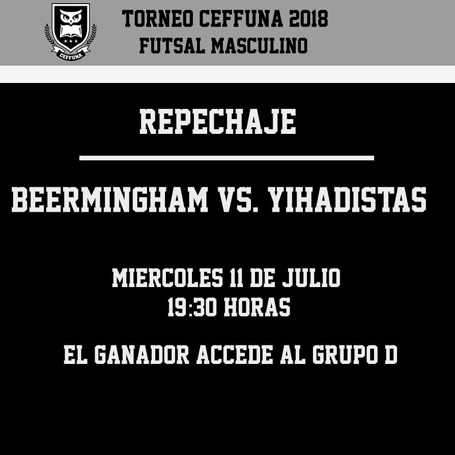 DeportesCeffuna's tweet photo. ⚽ Estos son los emparejamientos luego del sorteo del Torneo de Fútbol Masculino 2018

🏆 #TorneoCEFFUNA
🏅 #DeportesFFUNA https://t.co/R1mb83qJUV