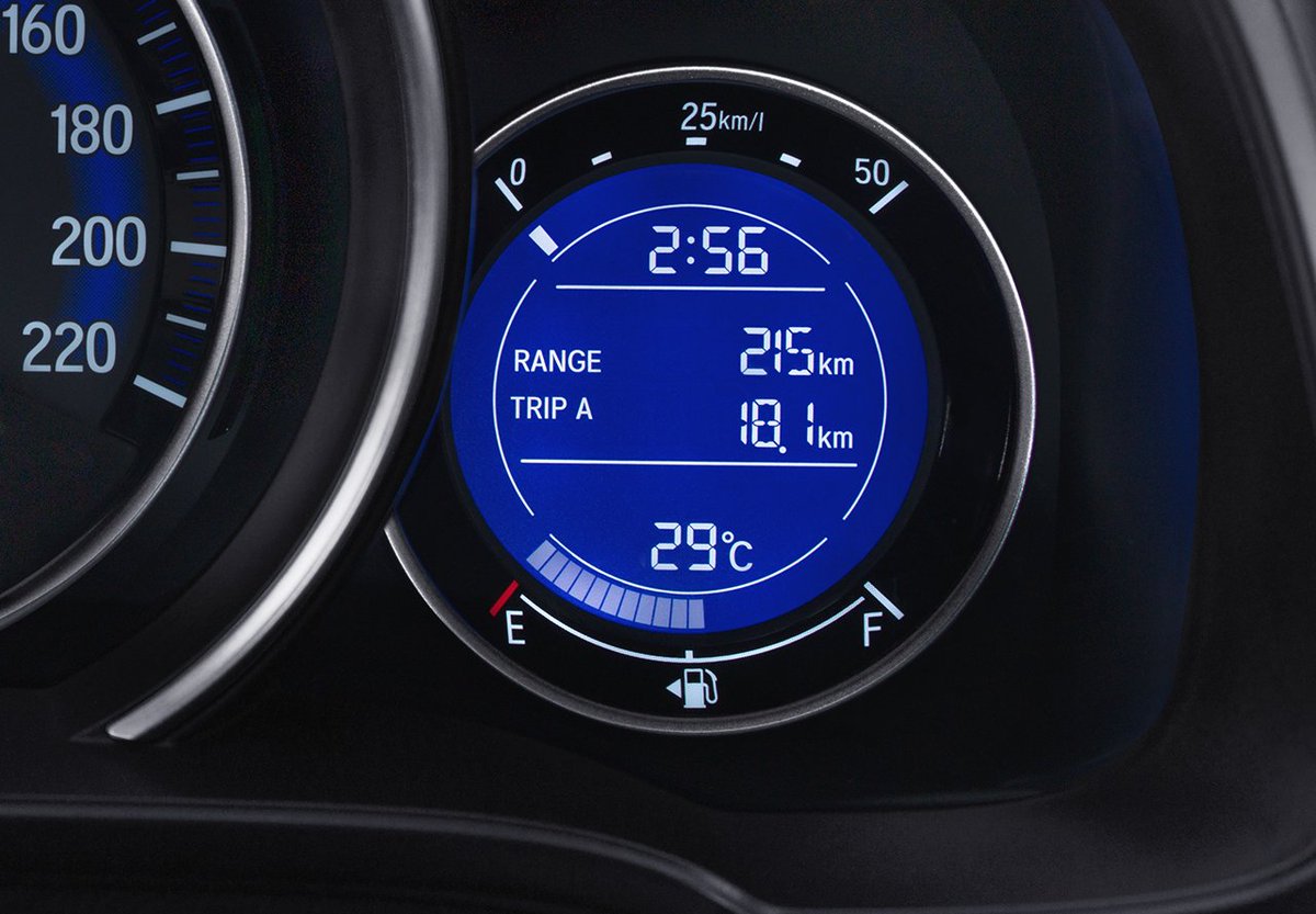 hondasulut's tweet photo. https://t.co/PXFJ0fiW1M 
Multi Information LED Display memberikan informasi real time mengenai rata-rata konsumsi bahan bakar, jarak tempuh perjalanan dan sisa bahan bakar yang tersedia 
#hondasulut #hondamanado #hondamartadinata2 #hondajazz #jazzrs #jazz https://t.co/nNHGTqXjwN