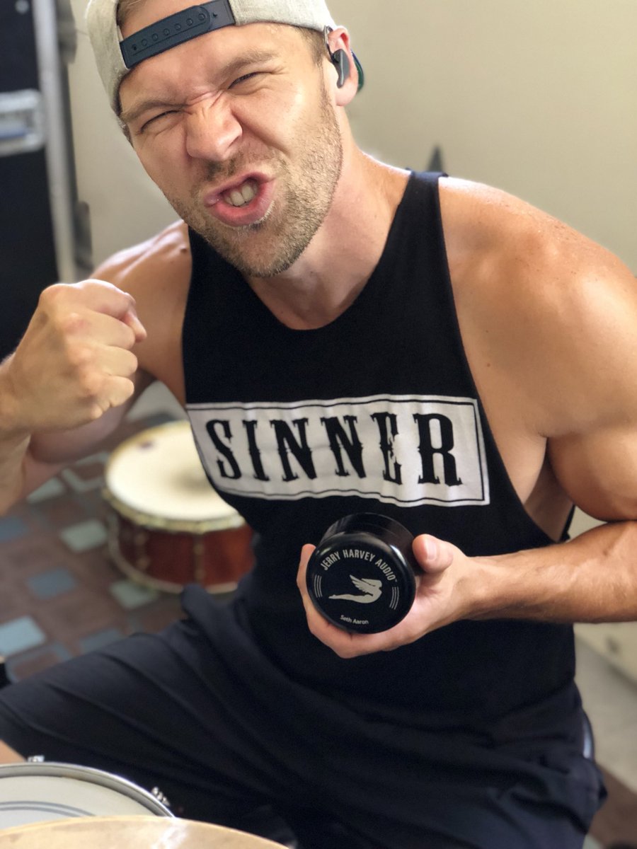 LFTFmusic's tweet photo. Thank you @JHAudio for welcoming Seth into the JHaudio family. These are the most amazing in ears we have ever used. #lettersfromthefire #drummer #seth #jhaudio #tourready #rock #punk #sinner https://t.co/mwYoWW1wlp
