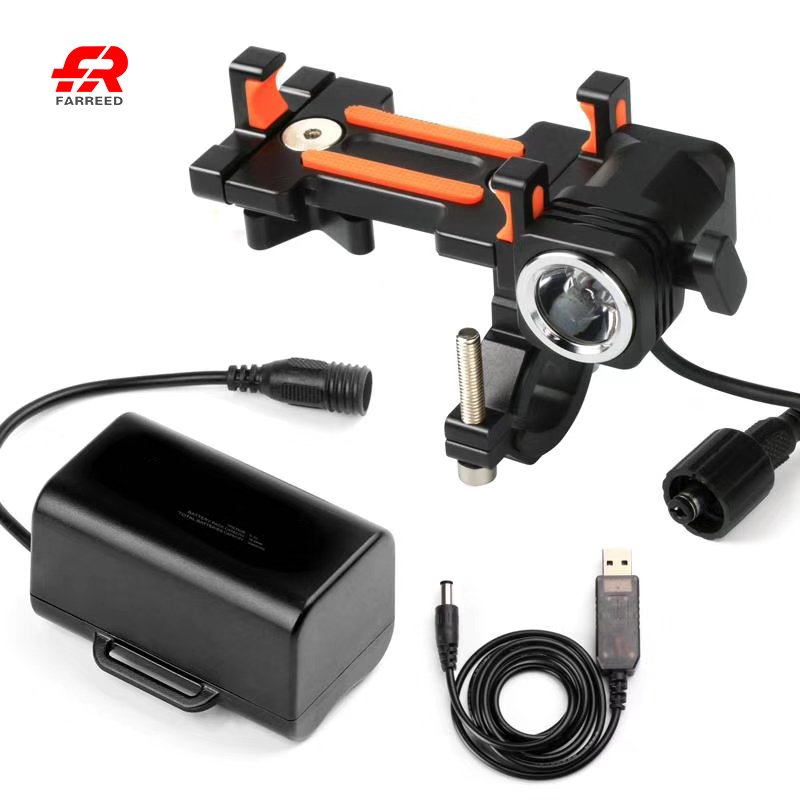 Mobile Support + Head Light + Portable Battery
makes your cycling interesting, longer &amp; safer.