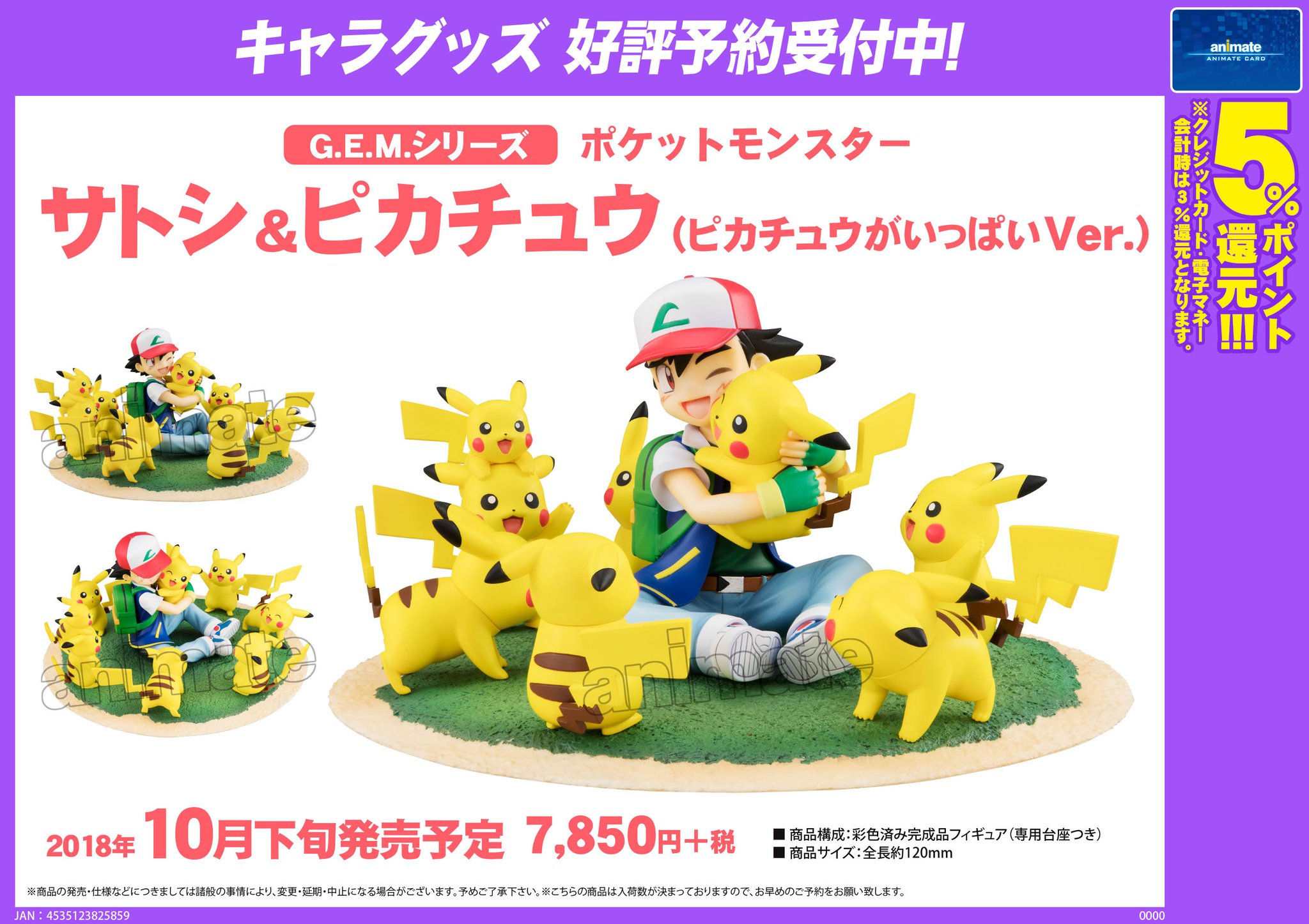 ট ইট র ｱﾆﾒｲﾄ名古屋ﾊﾟﾙｺ 店内進化中 グッズ 予約受付中 ポケットモンスター 新商品 G E M シリーズ サトシ ピカチュウ ピカチュウがいっぱいver のご紹介シャチ ご予約はアニメイト栄にて お電話での受付も承り中シャチ ポケモン