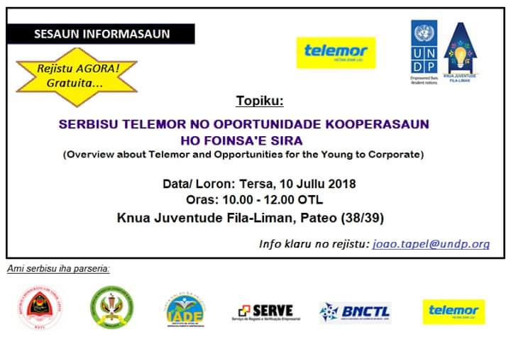 AnderiasTani's tweet photo. #Telemor is growing rapidly in #TimorLeste connecting rural and urban communities. We work in partnership connecting youth with #goinnovative and #godigital business opportunities/resources @KnuaJuventudeFL https://t.co/AyerqWO0KA