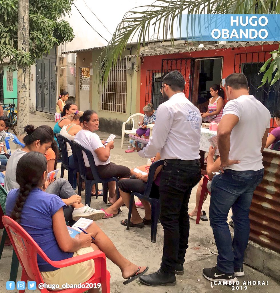 hugobandoec's tweet photo. Recorrimos la 5ta etapa de la Cdla. El Recreo, sector donde vivo desde los 6 años, conversamos con los vecinos y les expusimos nuestras ideas y planes para que #Durán resurja y se convierta en una ciudad moderna, segura y sin corrupción. 

#CambioAhora 2019 https://t.co/ajabGDuAXW