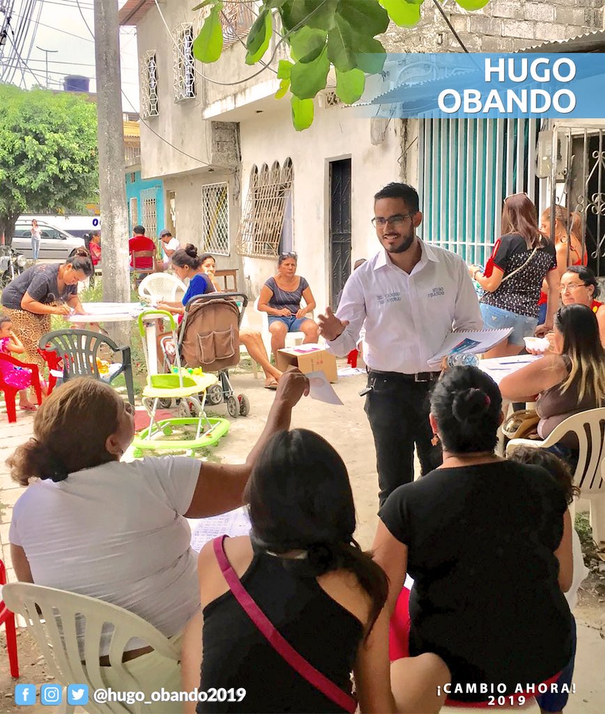hugobandoec's tweet photo. Recorrimos la 5ta etapa de la Cdla. El Recreo, sector donde vivo desde los 6 años, conversamos con los vecinos y les expusimos nuestras ideas y planes para que #Durán resurja y se convierta en una ciudad moderna, segura y sin corrupción. 

#CambioAhora 2019 https://t.co/ajabGDuAXW