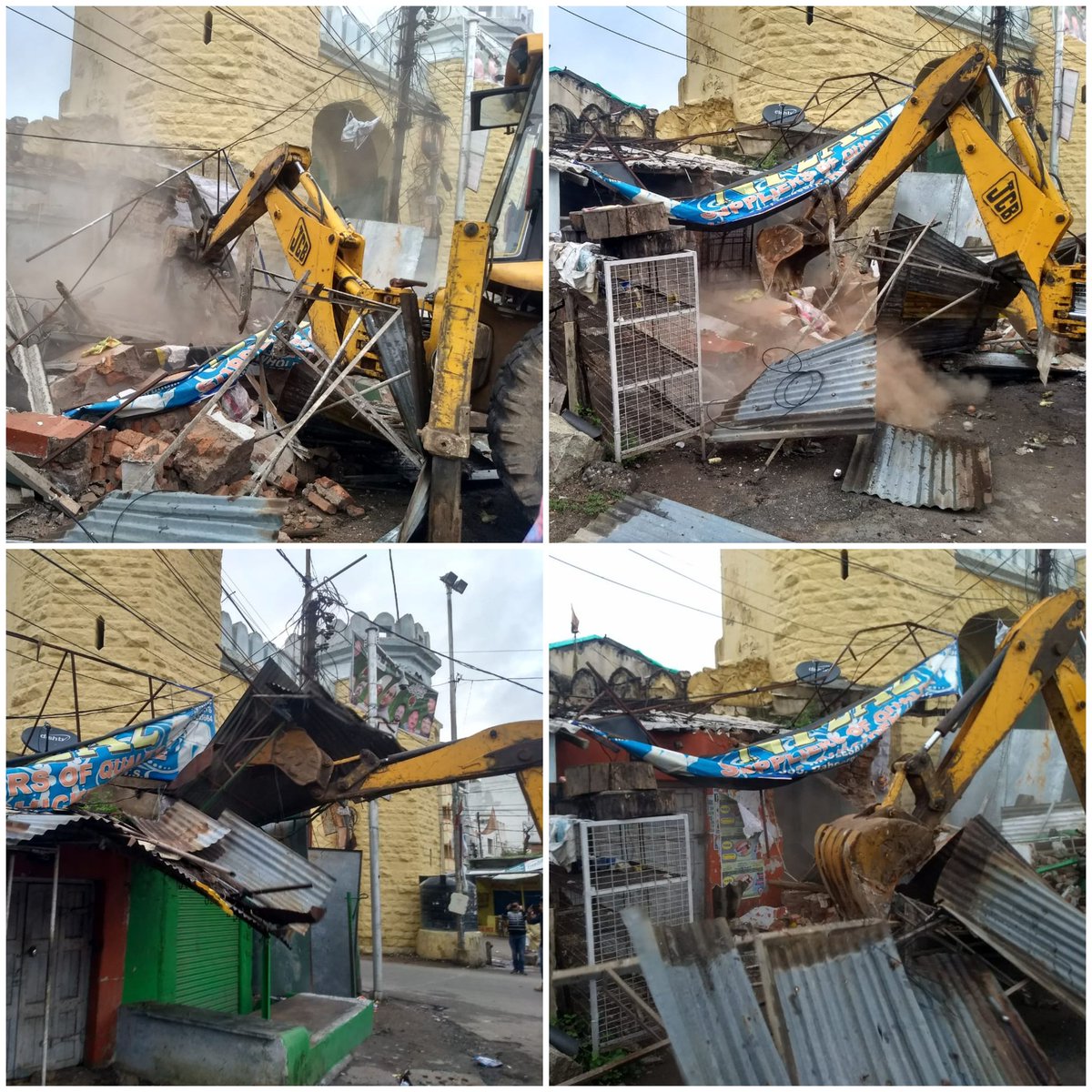 ZC_Charminar's tweet photo. @arvindkumar_ias @KTRTRS
@CommissionrGHMC @GHMCOnline @musharraf_ias @bonthurammohan Encroachments around DABIRPURA KAMAN Encroachments removal jointly by ASI and GHMC Town Planning WINGS today. https://t.co/SFkamAe1Ac