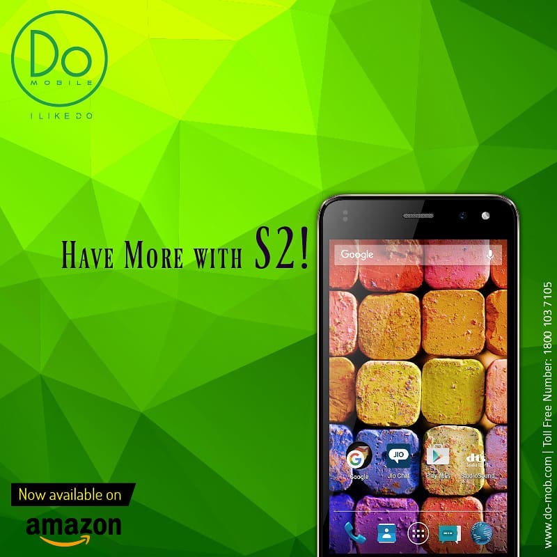 DoMobile_India's tweet photo. #DoMobile S2 android smartphone available on amazon. Buy now https://t.co/BBwKlCQwyh https://t.co/R6ofT3zFWL