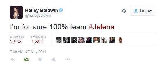 YaiRomero_'s tweet photo. Hailey Baldwin,

From Jelena Fan/Shipper to Justin Bieber’s wife

SANA ALL https://t.co/aTfw2mlWvI