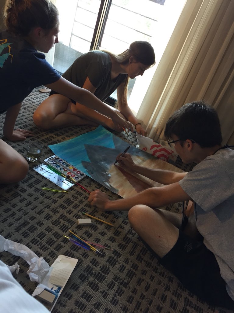 hoxteach's tweet photo. #vbhsmao VBHS MAO students hard at work at National convention in Colorado Springs https://t.co/VNLH1Mb3W0