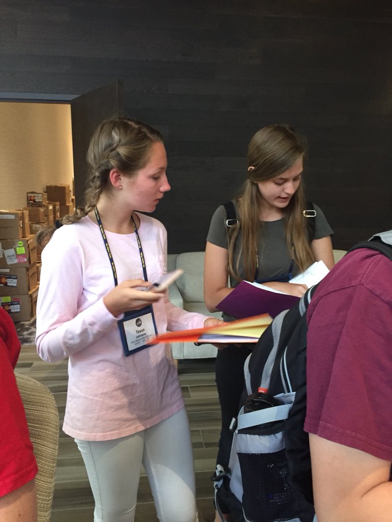 hoxteach's tweet photo. #vbhsmao VBHS MAO students hard at work at National convention in Colorado Springs https://t.co/VNLH1Mb3W0