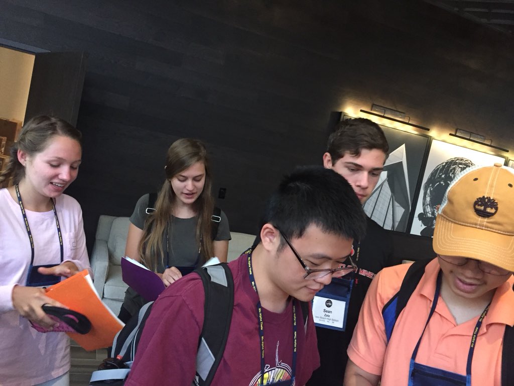 hoxteach's tweet photo. #vbhsmao VBHS MAO students hard at work at National convention in Colorado Springs https://t.co/VNLH1Mb3W0
