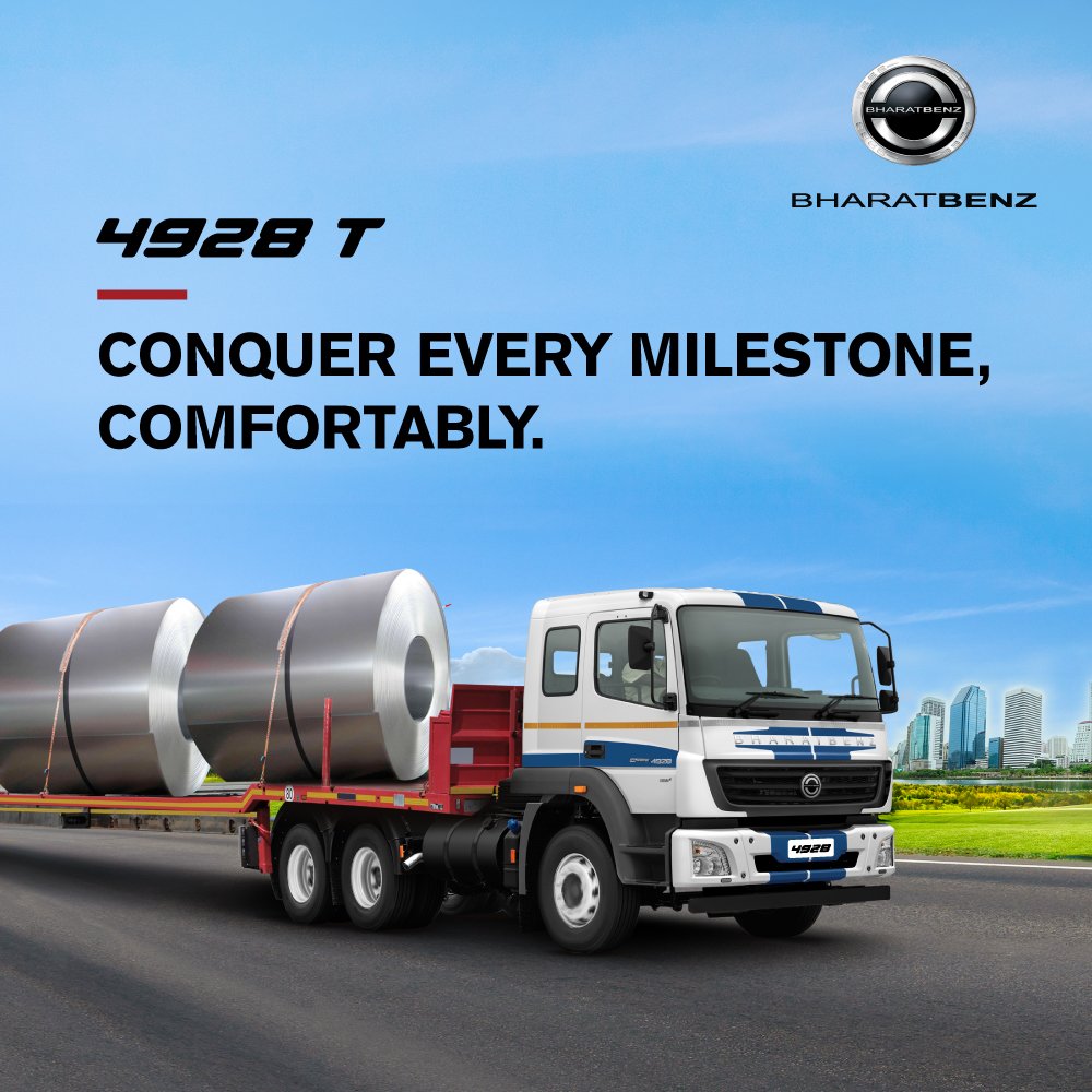 BharatBenz1's tweet photo. We make every journey comfortable. The suspensions, the axles, the steering column, and the gearbox of the #BharatBenz 4928T are all put in place to make sure your comfort and profits are always ideal.
#ProfitTechnology
Enquire Now: https://t.co/fNwiZrgt7S https://t.co/bJuC9YKtwk