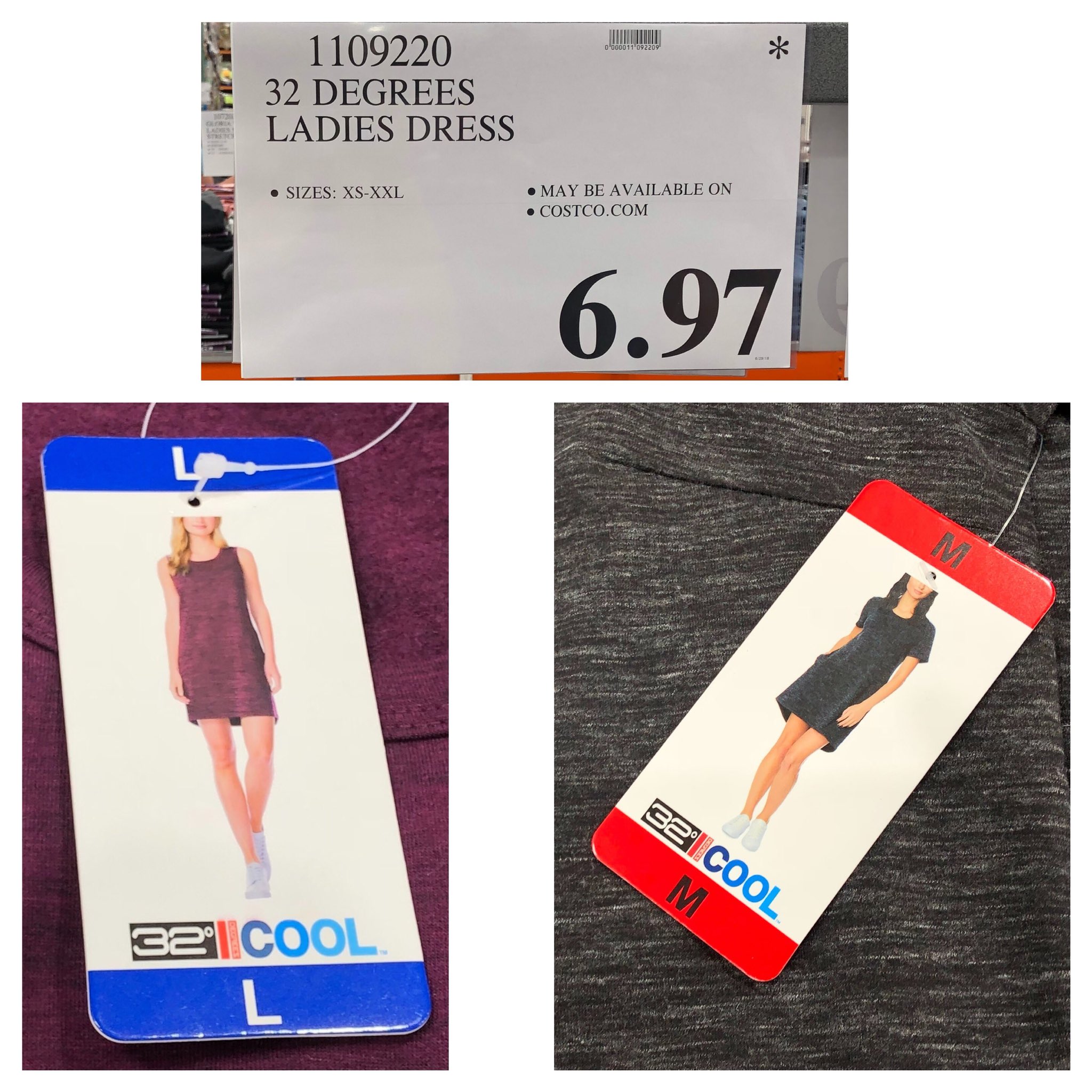 theCostcoConnoisseur on X MarkdownMonday 32 Degrees Ladies Dress marked down to 6.97. Choose sleeveless or short sleeve. costco costcofinds costcobuys costcodeals 32degrees costcoclothes costcofashion...