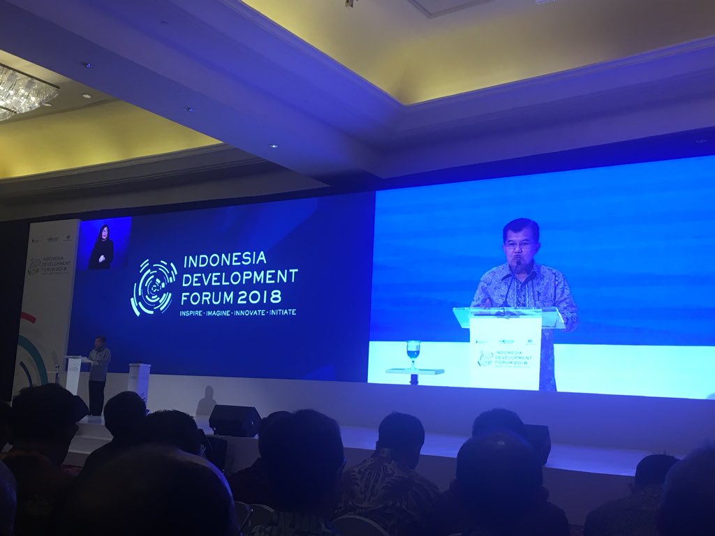 We’re in Jakarta today attending the Indonesia Development Forum, where Vice President <a href="/Pak_JK/">Jusuf Kalla</a> is now delivering his opening remarks <a href="/IDDevForum/">Indonesia Development Forum</a>