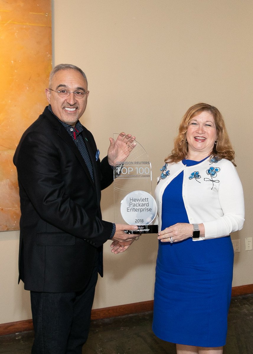 AlexZPaladino's tweet photo. Exciting to recognize @HPE as a #TRTech100 company by @thomsonreuters with @AntonioNeri_HPE https://t.co/Luh8JmVMbH