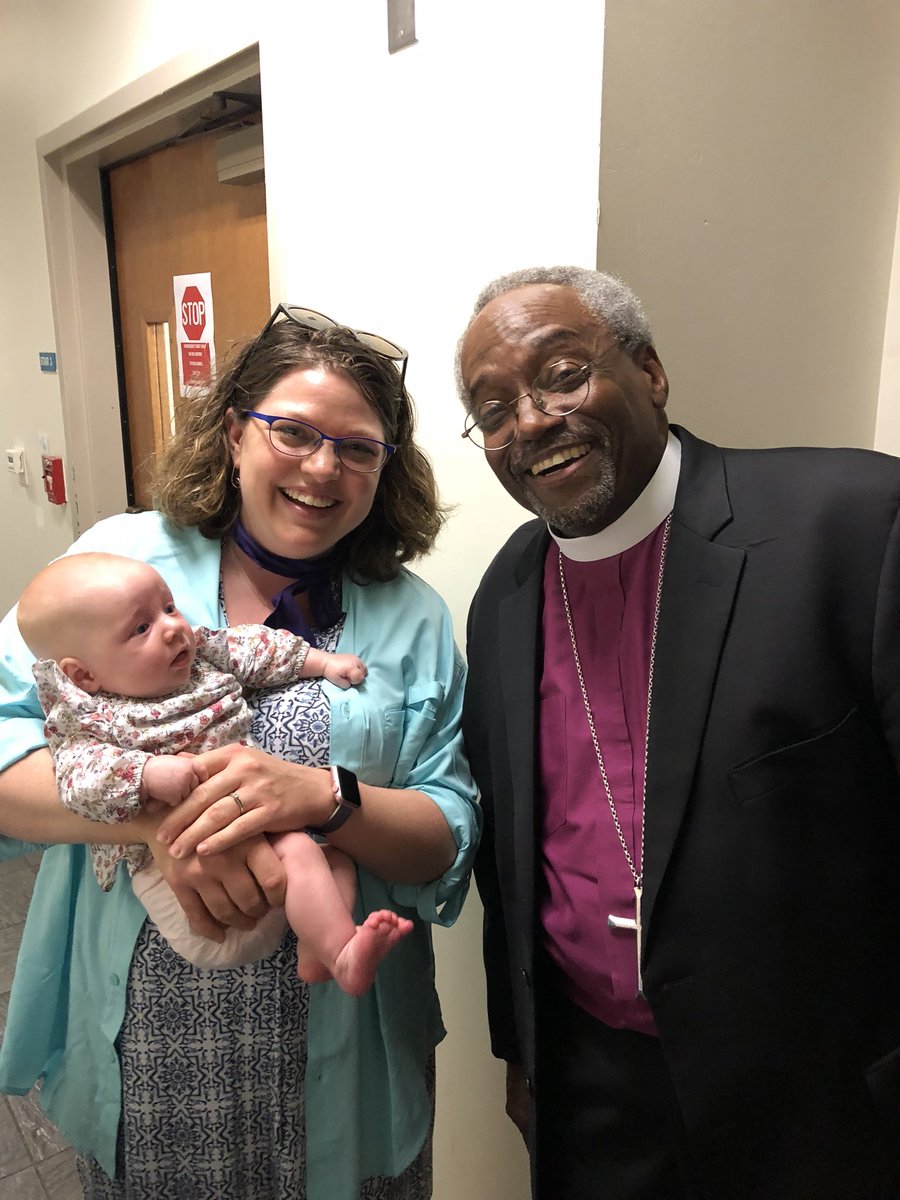 EricaPomerenk's tweet photo. #gcbaby received special blessings tonight from @PB_Curry and @BishopMarc #GC79 https://t.co/jwMJxeXyat