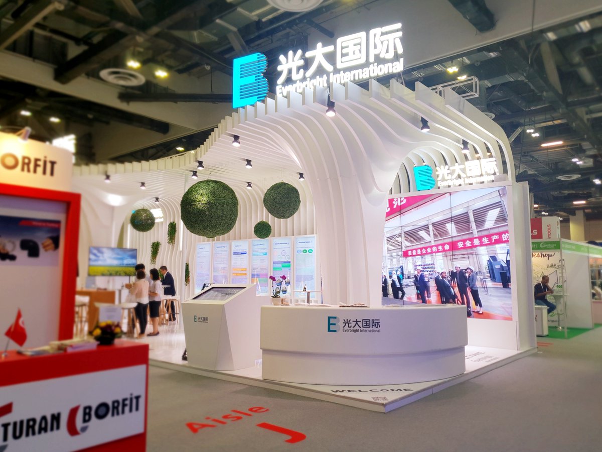 CESsingapore's tweet photo. From renewable energy to environmental protection engineering, #ChinaEverbrightInternational's projects cover the breadth of the #cleanenviro industry.

Check out innovative solutions at booths like theirs at #CESS2018. Last two days until the end of the expo! https://t.co/kkiTx0B9Vq