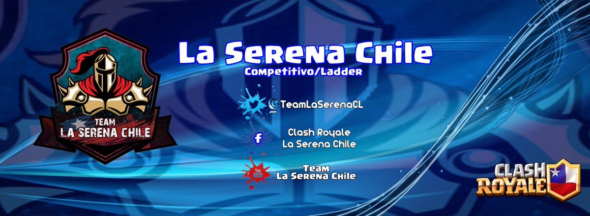 TeamLaSerenaCL's tweet photo. Después de varios días de arduo trabajo del equipo de diseño del clan (@OFFICIALFITOADN @MSFOUR_2 @MatiasChileCr ) tenemos el agrado y orgullo de presentar nuestro nuevo Logo de clan y Header para nuestros jugadores, sigamos creciendo cada día más clan 💪🏼 
#ClashRoyale https://t.co/fmh5WvvepE