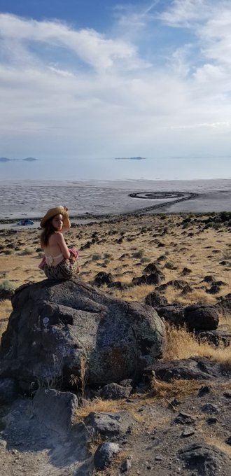 Spiral Jetty, Utah. 5 days ago I started a Roadtrip heading Canada...I&rsquo;ll keep you updated!! https://t<a href="/tag/felizdomingo"class="tags"><span>#felizdomingo</span></a>