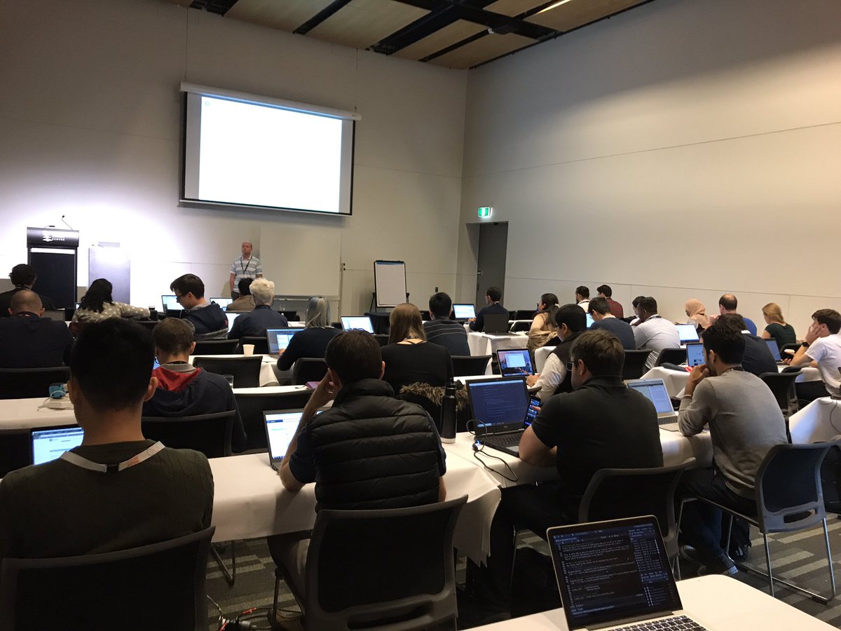 S_Foroutan's tweet photo. Such a great turn out for our #RUV #batchCorrection workshop at @useR2018_conf #useR2018 #rstat @MTrussart @RamyarMolania @annaquagli with Johann Gagnon-Bartsch https://t.co/sghENeeqxZ