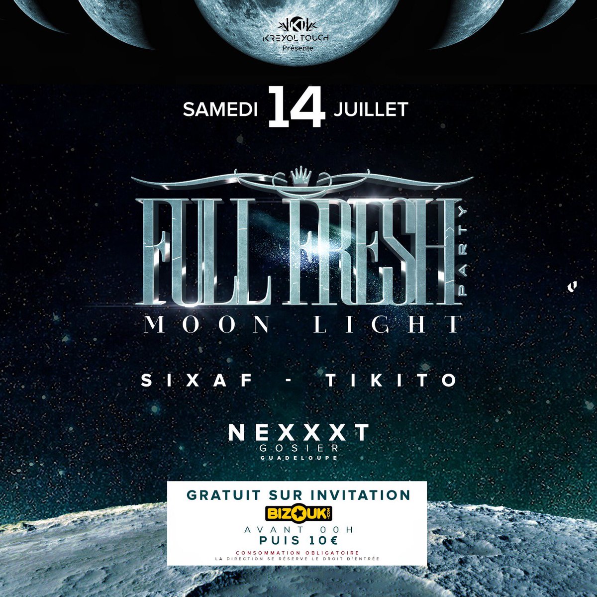 Biibiine97110's tweet photo. Yélélé🌺....Act 2 : FULL FRESH PARTY édition 🌚 Moon Light 🌚
Une Promenade dans l'obscurité, Tu risques de laisser des Traces 😇 
⏩My UV Xpérience : Une ambiance lumière noire sous les étoiles et les illuminations de la Guadeloupe
▶️INVITATION DISPONIBLE SUR BIZOUK https://t.co/duUK2JoYg0
