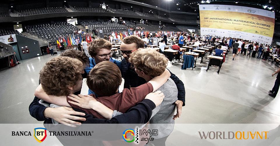 B_Transilvania's tweet photo. #IMO, Olimpiada Internationala de Matematica, in imagini. Editia 59, organizata in Cluj-Napoca. 600 de participanti din peste 100 de tari. #BTproudPartner https://t.co/pwPsUvkHjS