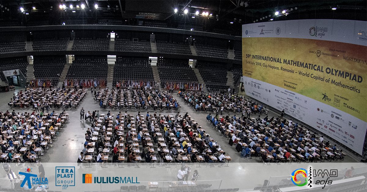 B_Transilvania's tweet photo. #IMO, Olimpiada Internationala de Matematica, in imagini. Editia 59, organizata in Cluj-Napoca. 600 de participanti din peste 100 de tari. #BTproudPartner https://t.co/pwPsUvkHjS