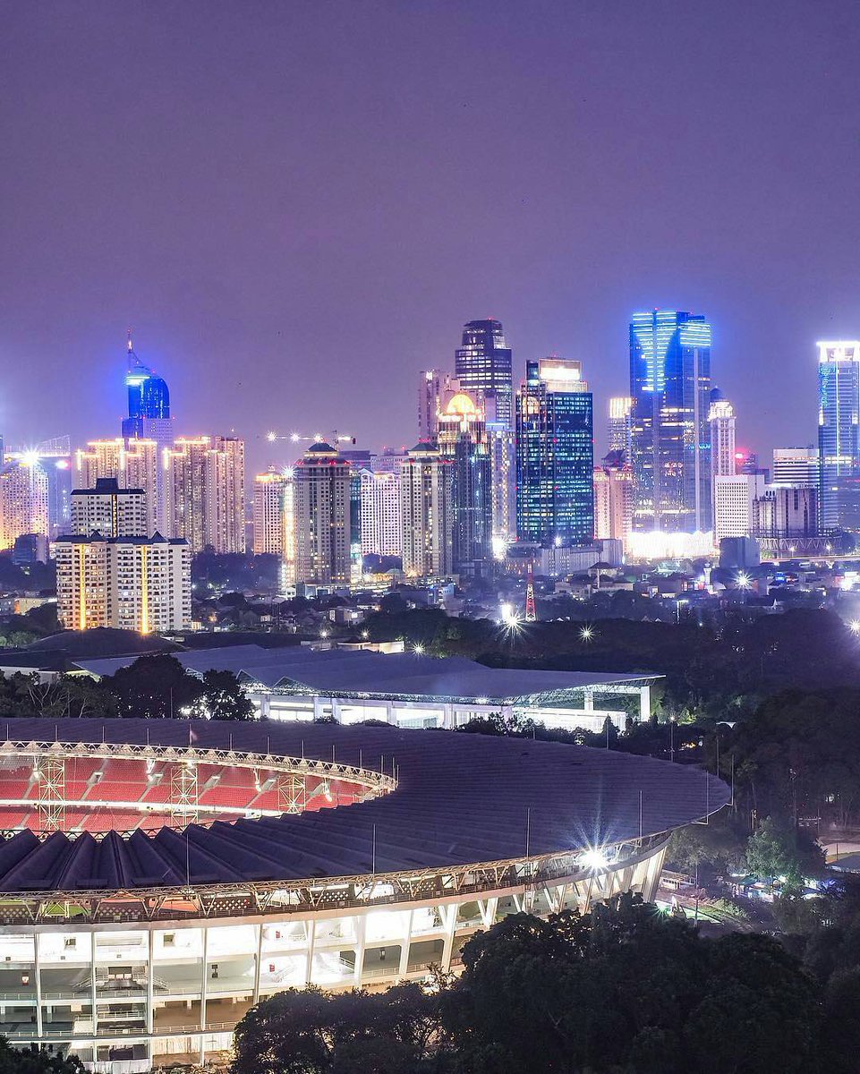 Taken this photo from our building, we are so excited to support #AsianGames2018, the biggest sports festivity in Asia that will be held from 18 August - 2 September, 2018. #fairmontjakarta #sukseskanasiangames