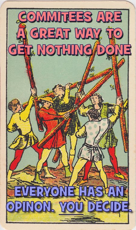 EasyTarotLesson's tweet photo. Never learn #tarotcardmeanings  by asking other people what your cards mean (no, really, you see this on the intwerwebs all the time). Stop the madness! We have the BEST tarot school anywhere, and it is free! (https://t.co/uS0hbmR9O6) Okay, so now let's work on curing cancer. . . https://t.co/tJs4cKAfTN