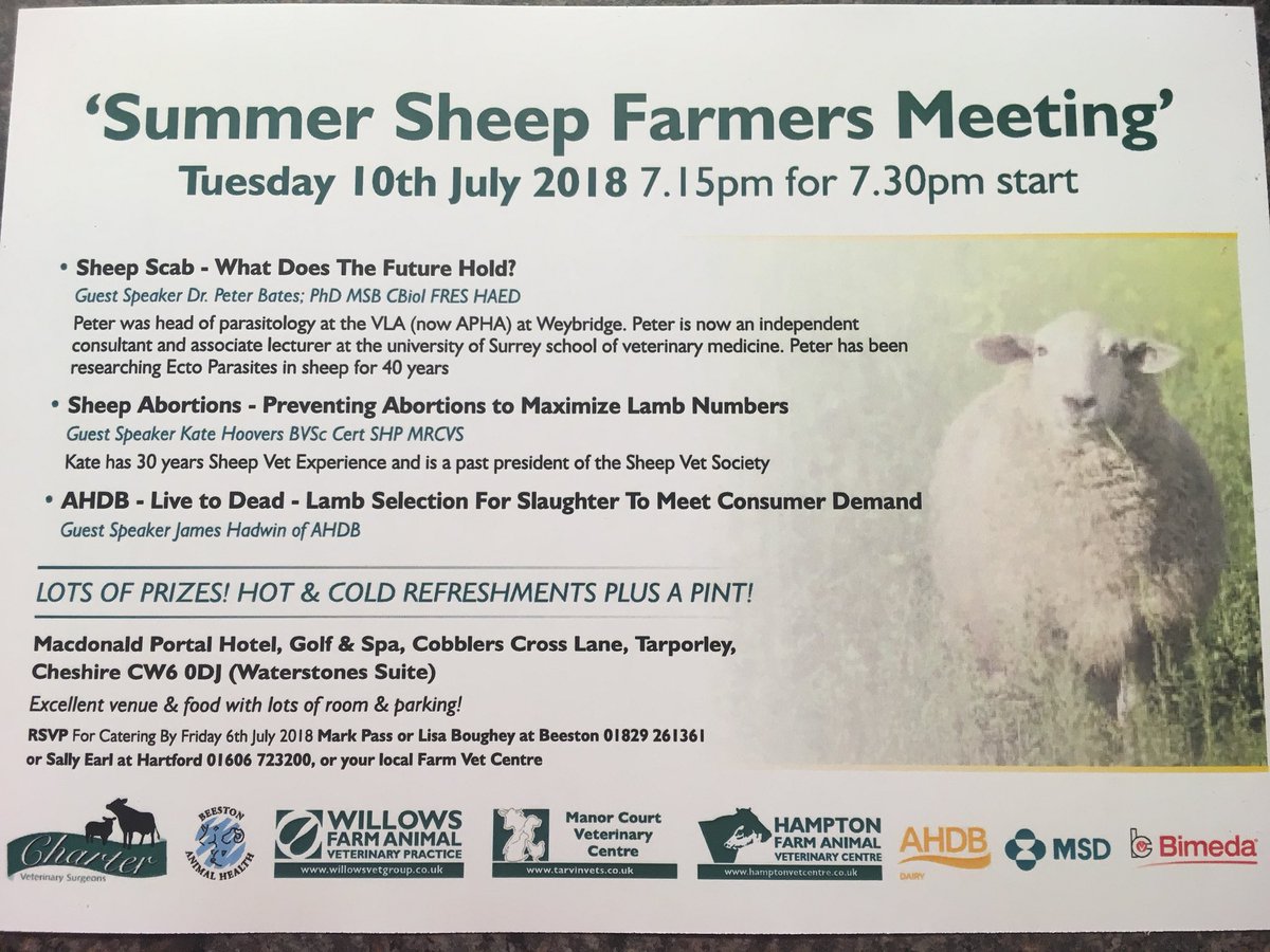 Looking forward to seeing you all tonight for the sheep meeting at tarporley #willowsvet #beeston