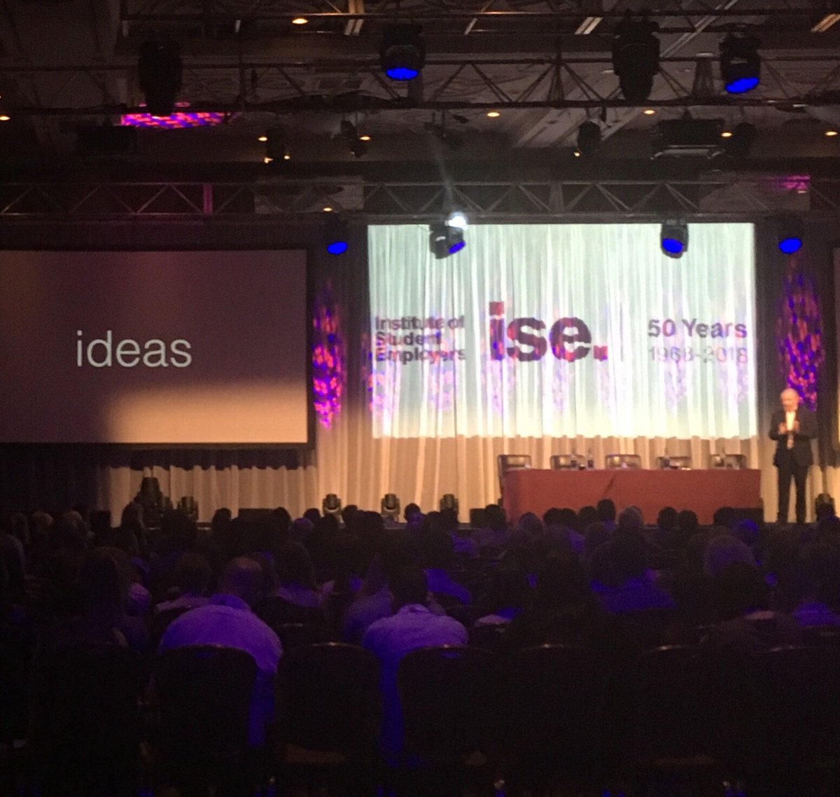 Business leader <a href="/mccourtmartin/">Martin McCourt</a> talking the #ISERec18 audience through disrupters and creating the right environment for idea generation