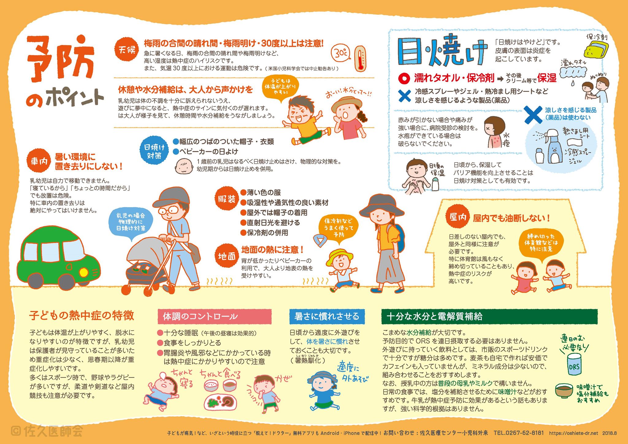 教えてドクター佐久 無料アプリ配信中 大雨明けの暑い時期は 熱中症のリスクが一番高いときです そこで今回は 熱中症 についてまとめました オモテ面は熱中症とその応急処置 ウラ面は熱中症の予防について 教えてドクター佐久 無料アプリ配信中 大雨明けの暑い時期は 熱中症のリスクが一番高いときです そこで今回は 熱中症 についてまとめました オモテ面は熱中症とその応急処置 ウラ面は熱中症の予防について