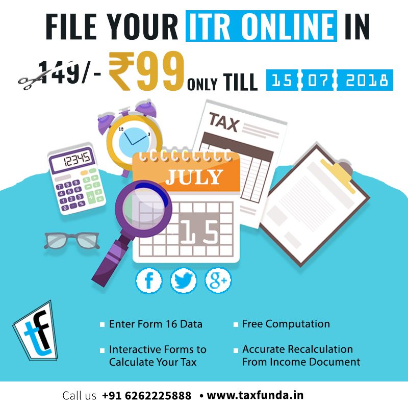 Taxfunda_in's tweet photo. Worried to File Your ITR Return?
Now File your ITR Return Online in Just 15 Minutes from anywhere in India.
- Secure Platform
- Govt Authorised
- Free Support & Consultation
To Apply, Go @ https://t.co/2VdugXCFxA
#ITROnline #Howto #ITR #FileITROnline #TaxFunda #FileITR https://t.co/12FrufP2Mg