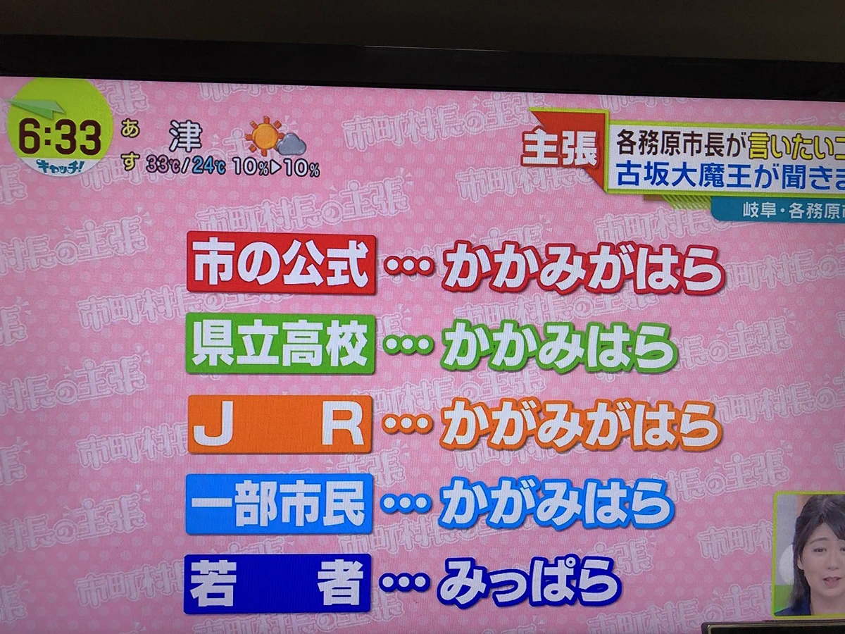 地元民でさえバラバラｗ『各務原市』の読み方が各所で違い過ぎるｗｗｗ