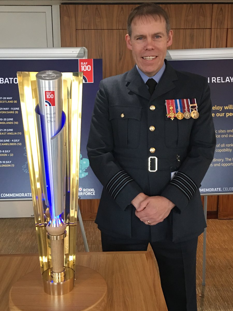 Well it’s been an epic journey but nearly 2 years since inception and 100 days since we began our journey, the #RAFBatonRelay returns to London for the #RAF100 celebrations. Congratulations to all my team for an amazing effort. Thank you.