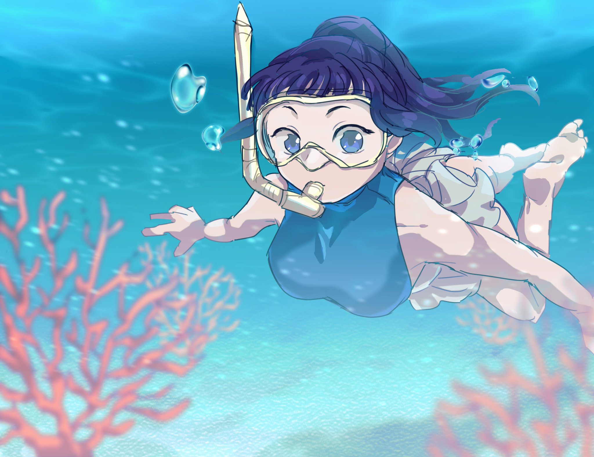 くさや 葵の絵 夏だ 暑い シュノーケリングする葵ちゃんです T Co Ahtrm7qjny Twitter くさや 葵の絵 夏だ 暑い シュノーケリングする葵ちゃんです T Co Ahtrm7qjny Twitter