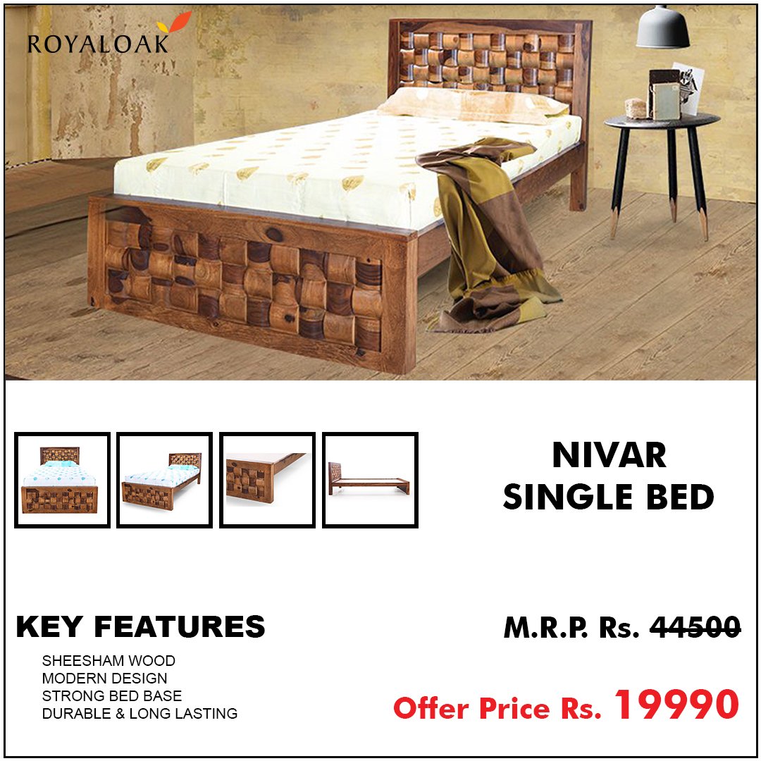 royal oak single cot