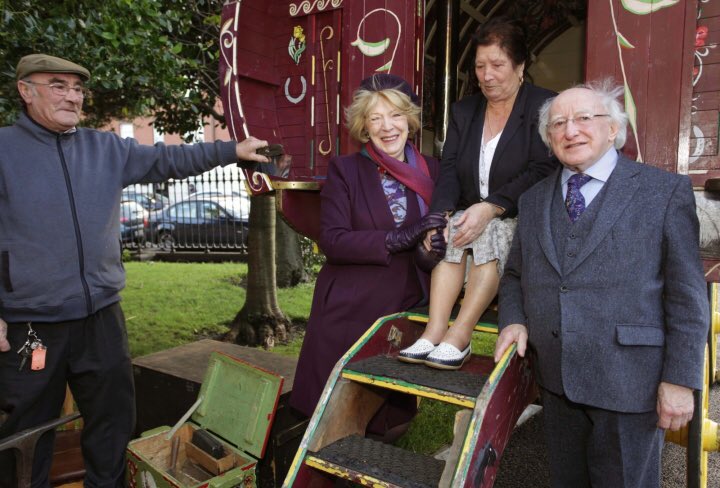 PresidentIRL's tweet photo. President Higgins will today open a new exhibition on Traveller culture, entitled "Travellers' Journey", at the National Museum of Ireland in Castlebar, Co. Mayo. 

https://t.co/eTpQblqiM6 https://t.co/4IT5u55rHp