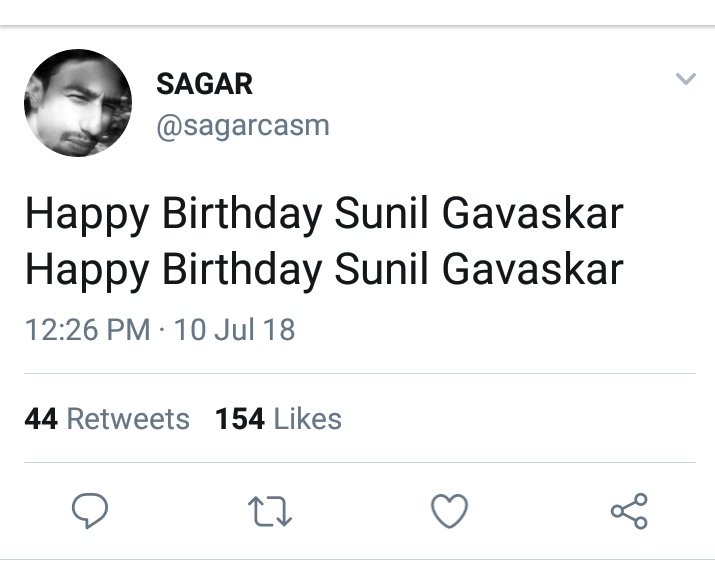  Happy birthday sunil Gavaskar 