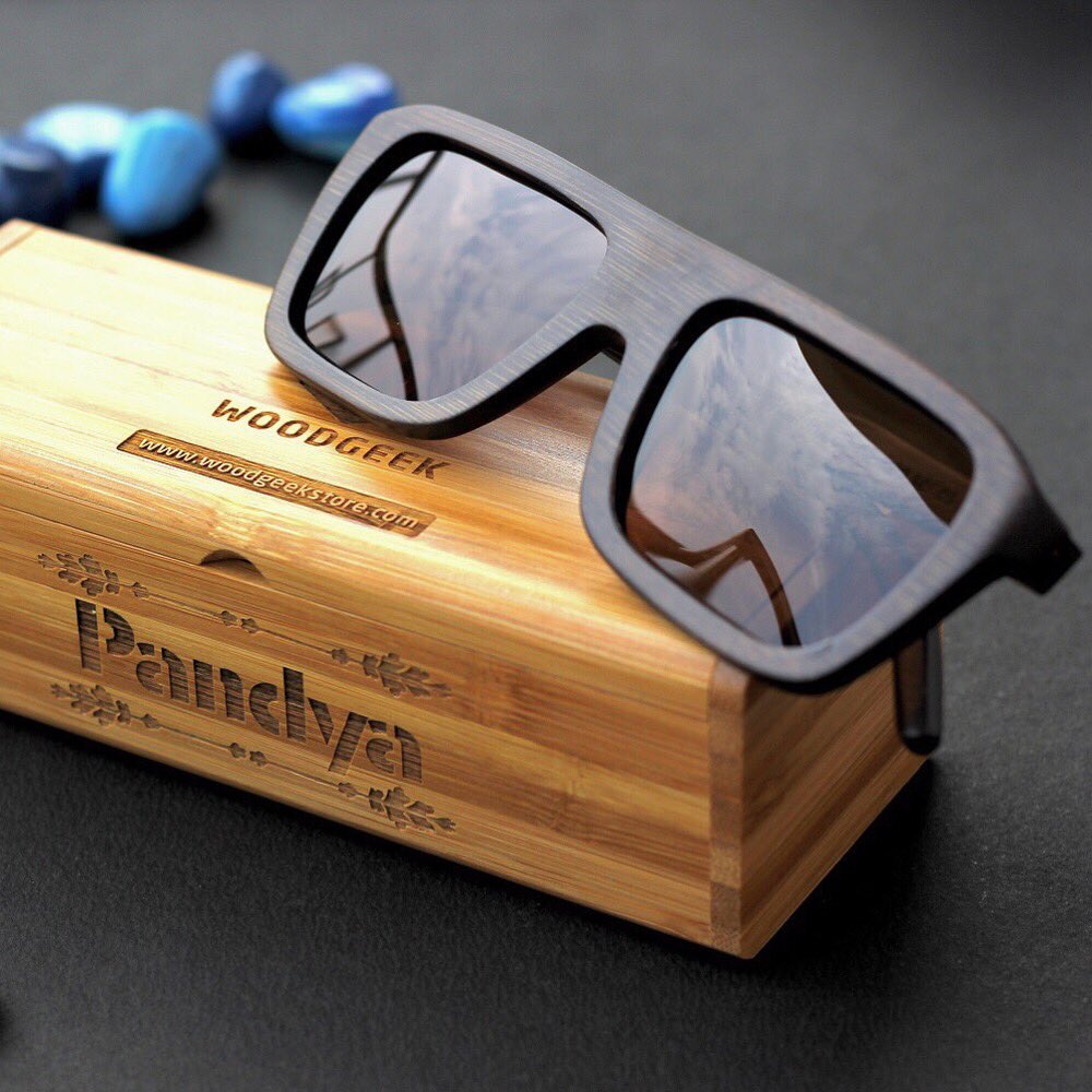 Stylish Engraved Wooden Sunglasses for Him