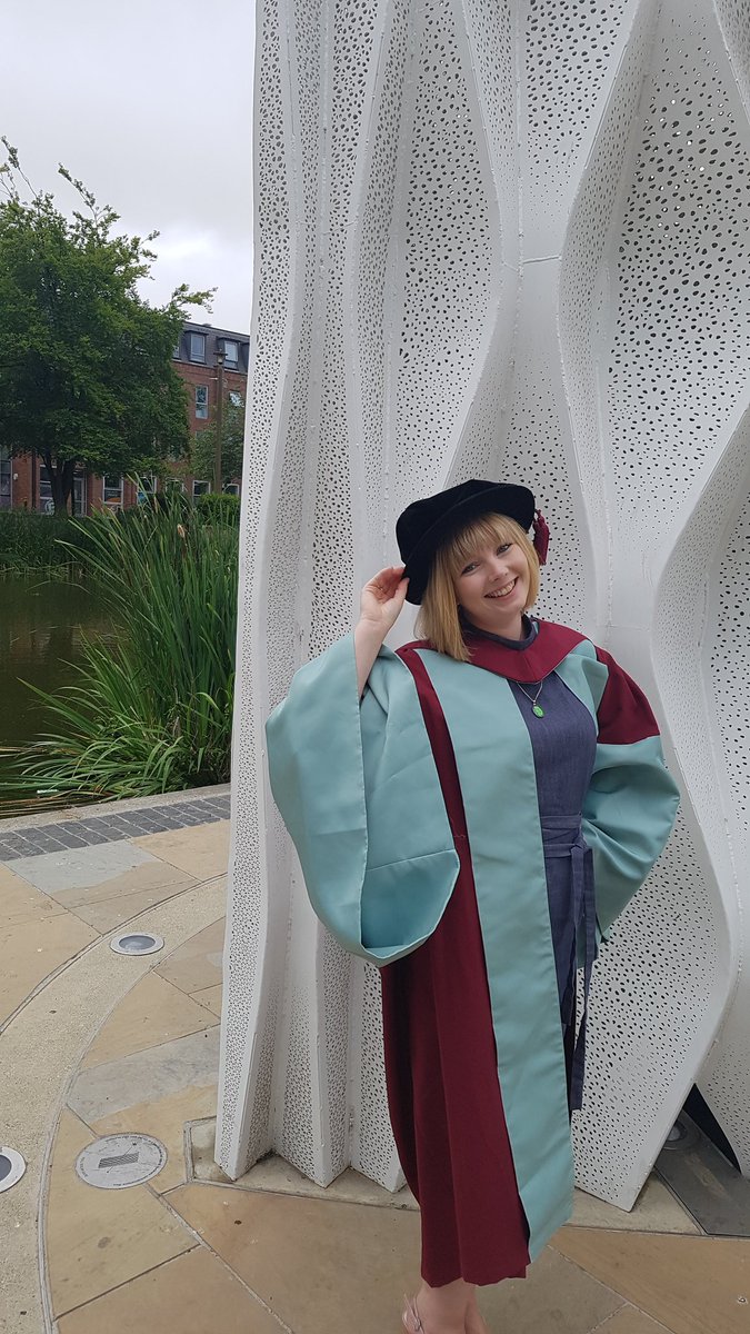 C_A_Stephenson's tweet photo. So yesterday I had the honour of becoming the first person in over 30 years to receive a doctorate in #Geology from @UniOfHull ! Thank you @GeologyHull @SESatHull 👩🏼‍🎓 https://t.co/E6ELxonIqW