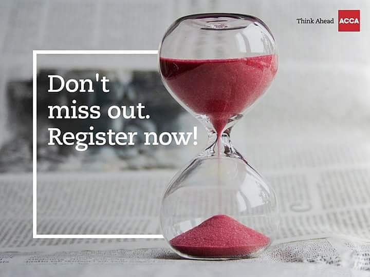 ACCA_Africa's tweet photo. Have you registered yet for the ACCA September exams? What's holding you back? Do not miss out on an opportunity to become ACCA certified. Register now and don't be late: https://t.co/YGmIBKQYP3
#ThinkAhead #SeizeOpportunity #ImagineTomorrow #CreateFutures #ACCANigeria https://t.co/ZzZSaInRfY