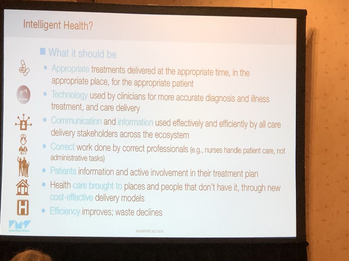 WendyMoyle2's tweet photo. Prof Christian Roux explains what #intelligent health should be #ICOST Singapore https://t.co/0NOeicsjw9