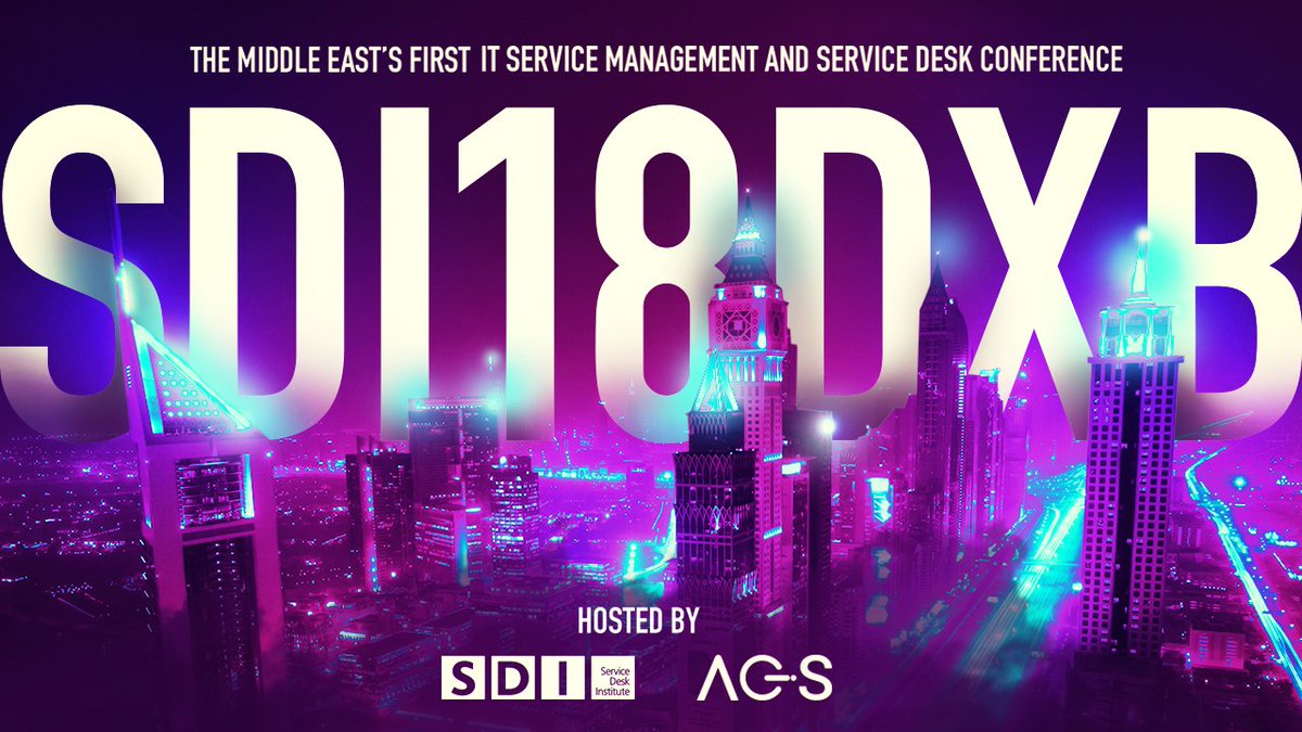 sdi_institute's tweet photo. The programme is taking shape for #SDI18DXB  @ADHdubaimarina  - the first #ITSM #servicedesk conference in the Middle East. Taking bookings now! https://t.co/Xl2ACWXBNh https://t.co/cDazPEbzPr