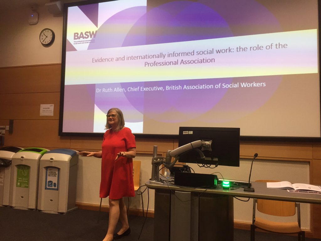 HealthRI_MMU's tweet photo. Time for our first keynote of the day: @ruthallenonline talking about the role of @BASW_UK. #FRIHSC18 https://t.co/BbfphcaXt8